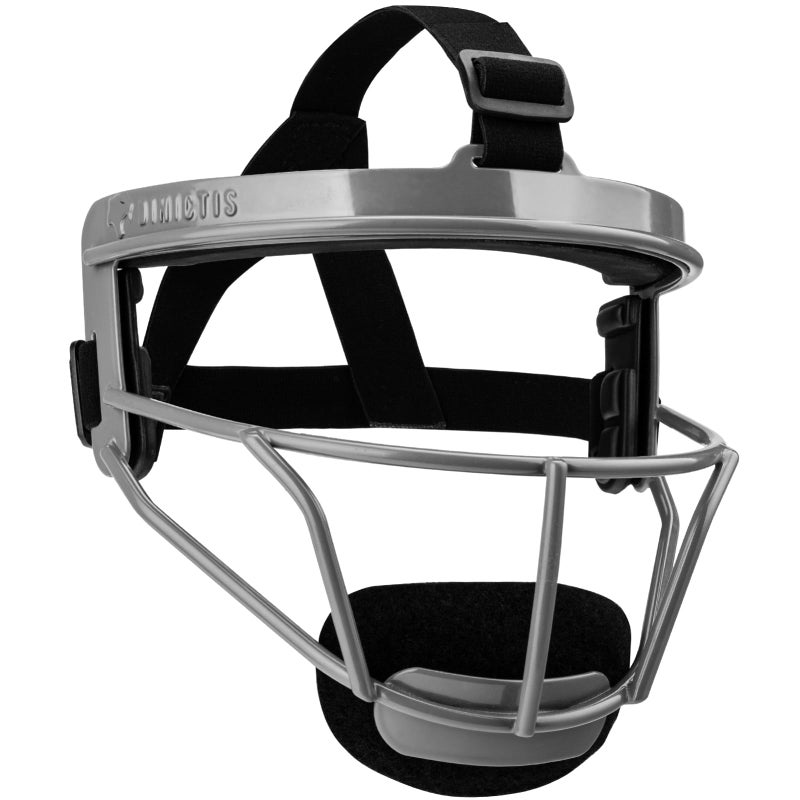Dinictis Softball Face Mask, Lightweight, Comfortable, with Wide Field Vision, Durable and Safe Face Guards, Premium Protective Softball Fielder's Mask-Grey-Youth(M) - Image 1
